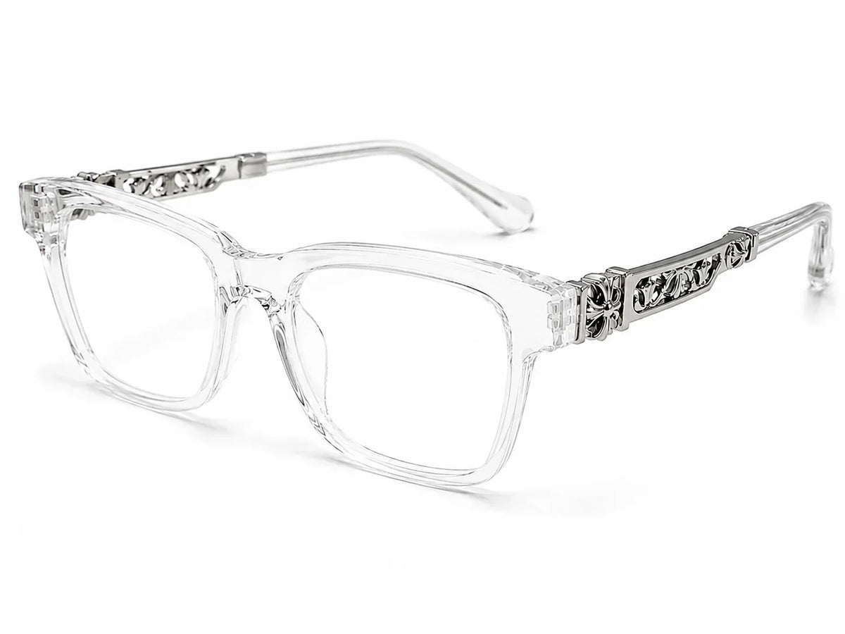 White Chr0me Glasses
